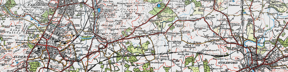 Old map of Wyke in 1920