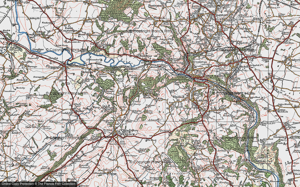 Old Map of Wyke, 1921 in 1921