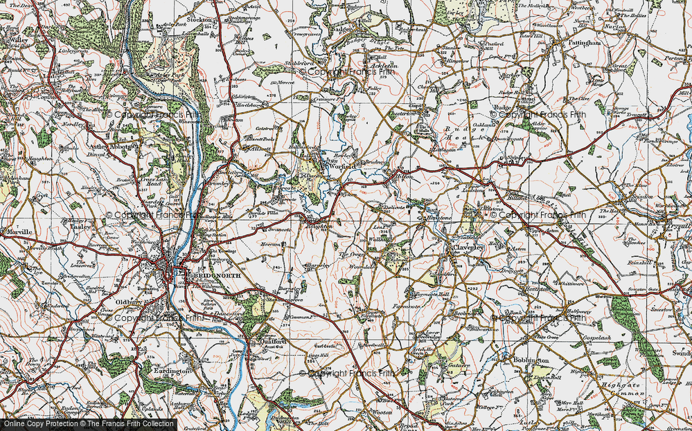 Old Map of Wyken, 1921 in 1921