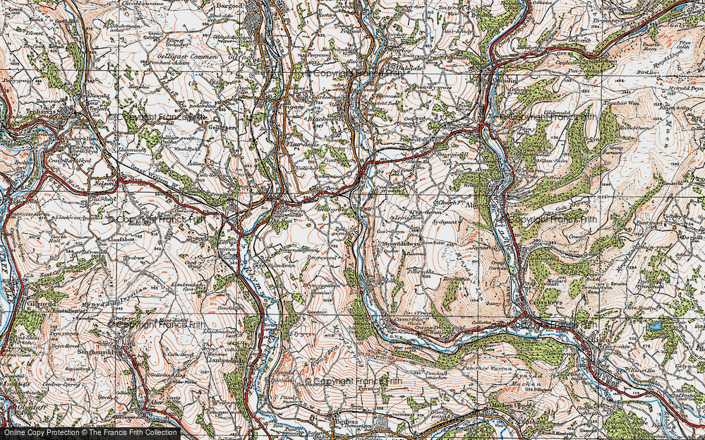 Old Map of Wyllie, 1919 in 1919