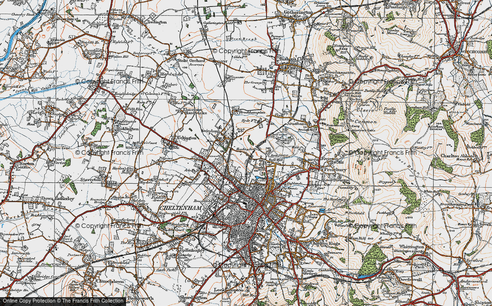 Old Map of Wymans Brook, 1919 in 1919