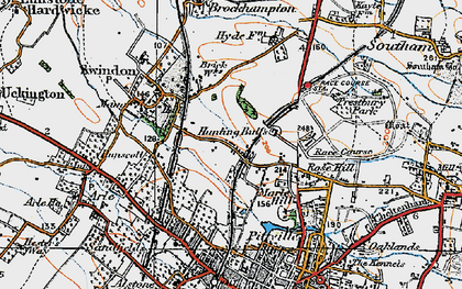 Old map of Wymans Brook in 1919