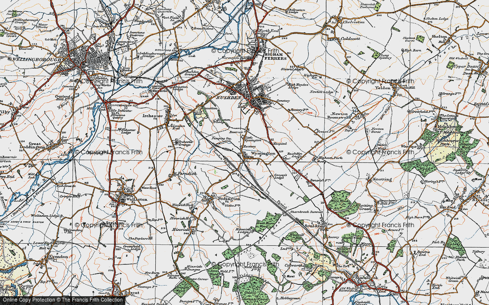 Old Map of Wymington, 1919 in 1919