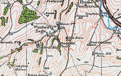 Old map of Wynford Eagle in 1919