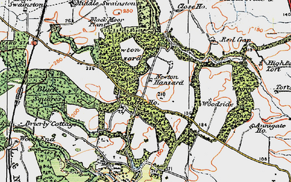 Old map of Black Squares in 1925