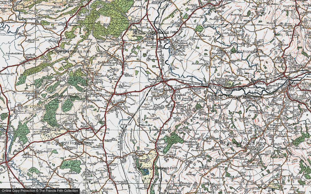 Old Map of Wyson, 1920 in 1920