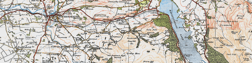 Old map of Wythop Mill in 1925