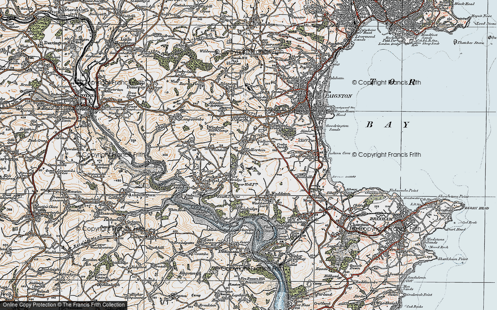 Old Map of Yalberton, 1919 in 1919