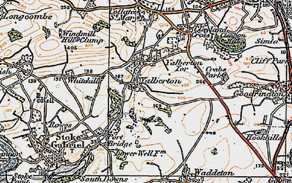 Old map of Yalberton in 1919