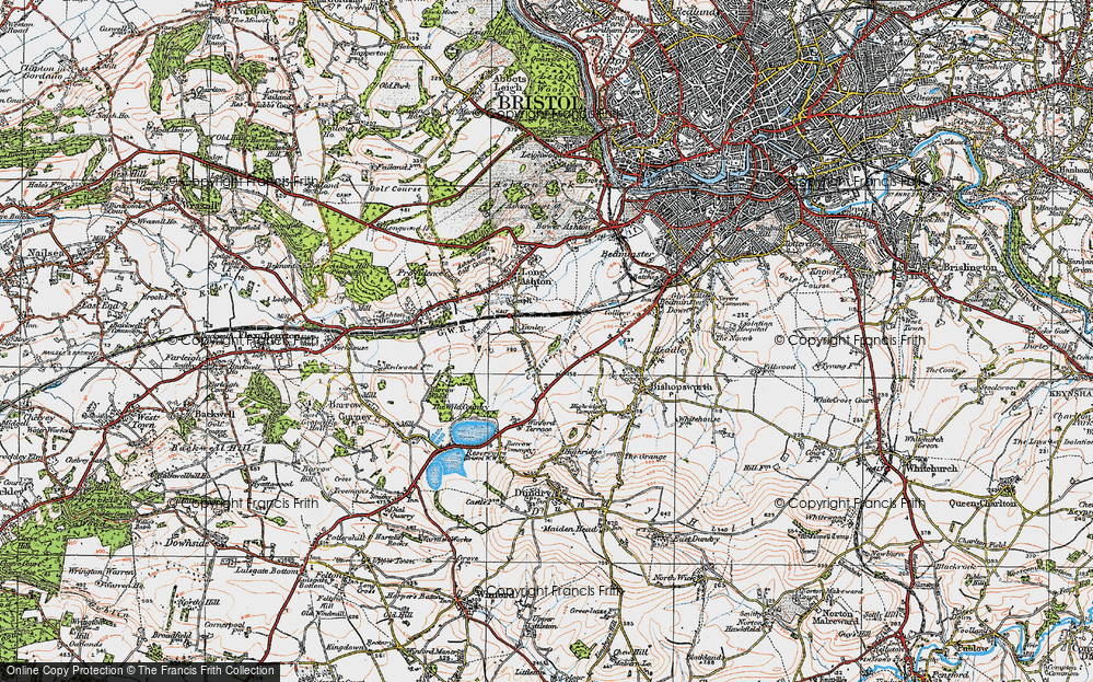 Old Map of Yanley, 1919 in 1919