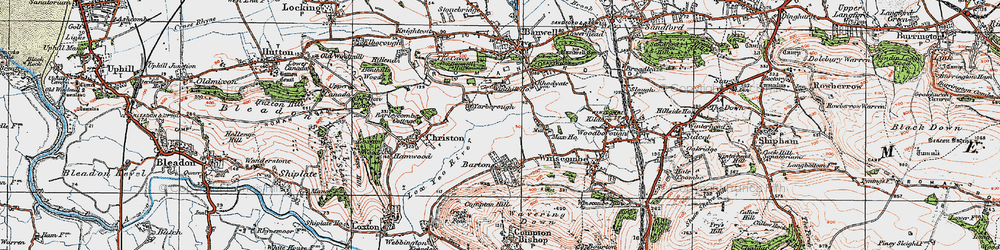 Old map of Winthill Ho in 1919