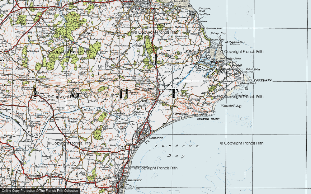 Old Map of Yarbridge, 1919 in 1919