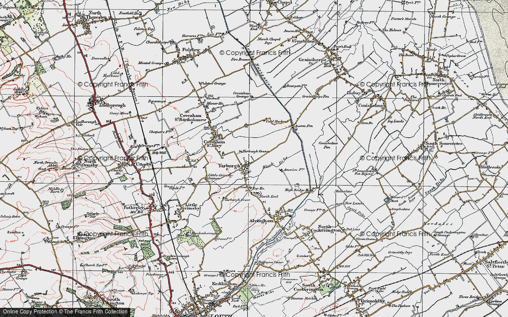 Old Map of Yarburgh, 1923 in 1923