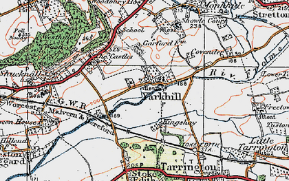 Old map of Yarkhill in 1920