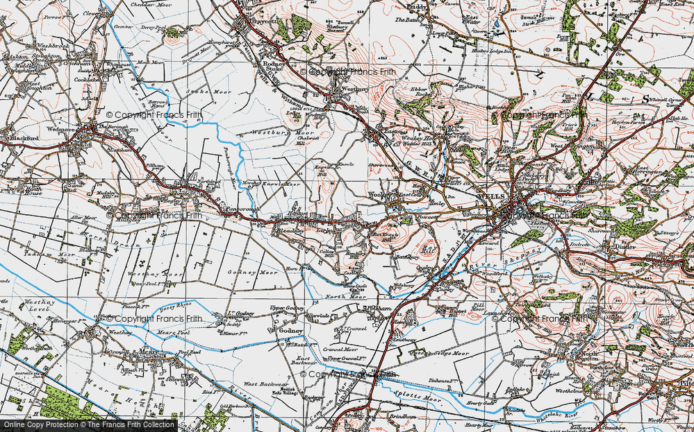Old Map of Yarley, 1919 in 1919
