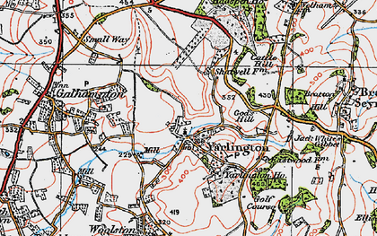 Old map of Yarlington in 1919