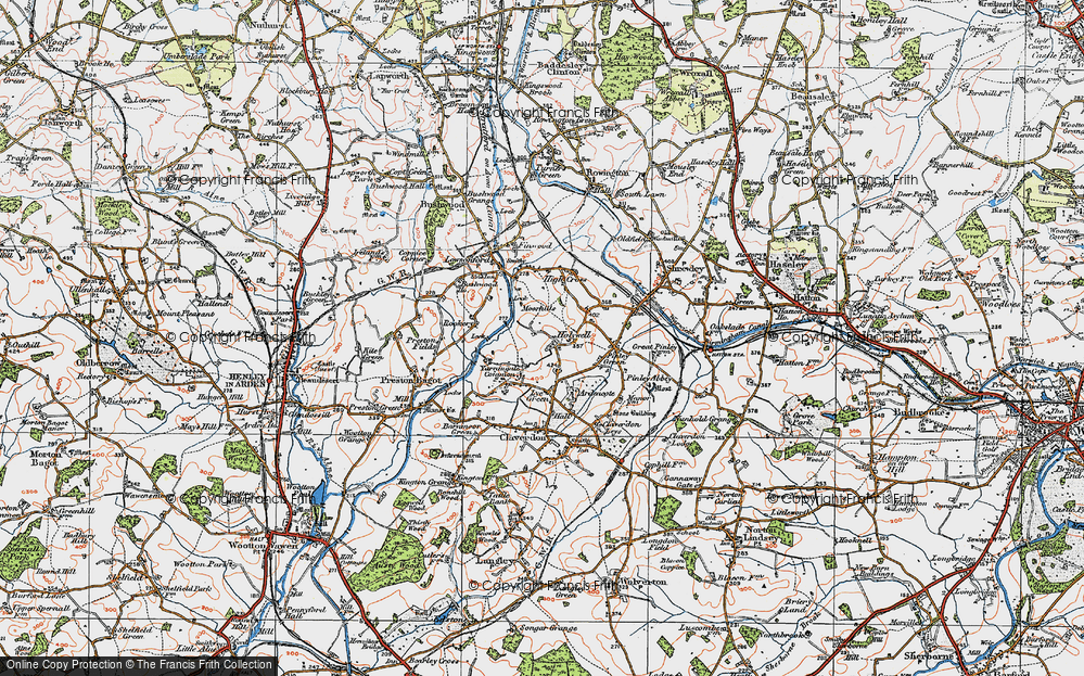 Old Map of Yarningale Common, 1919 in 1919
