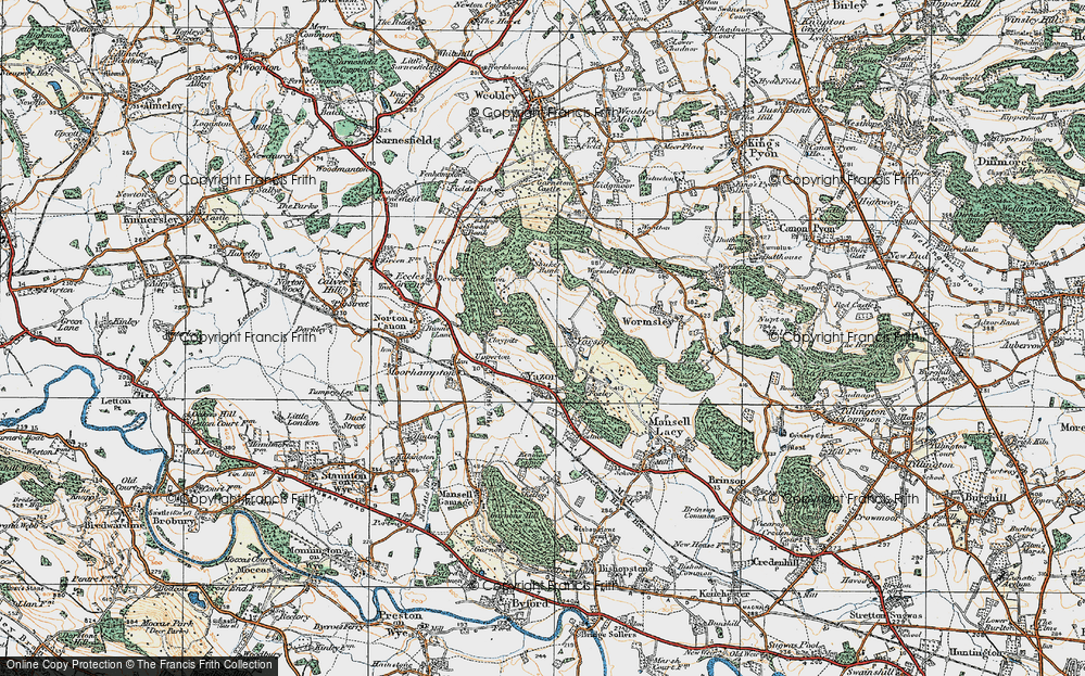 Old Map of Yarsop, 1920 in 1920