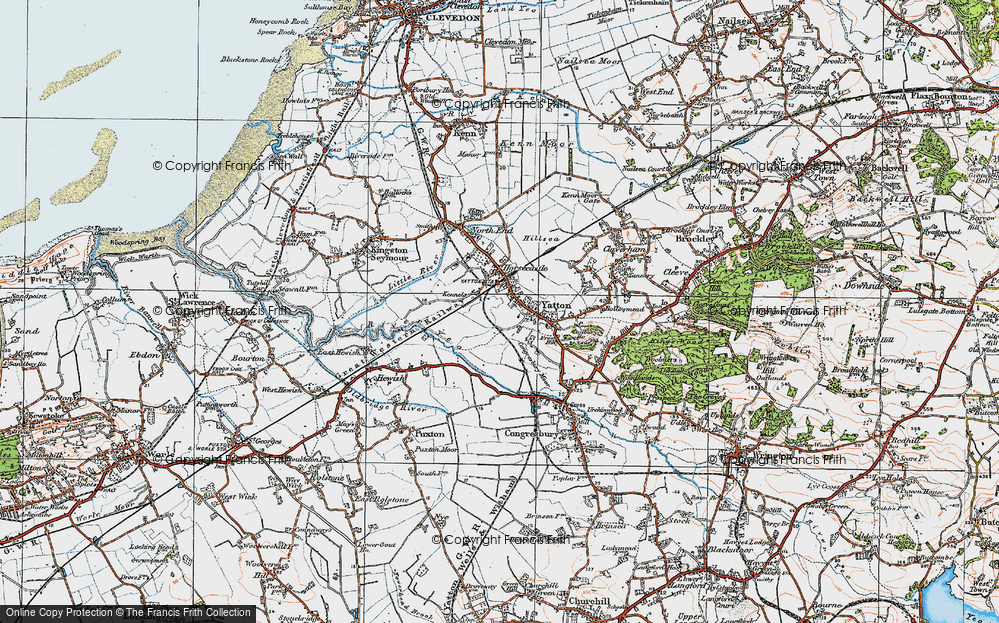 Old Map of Yatton, 1919 in 1919