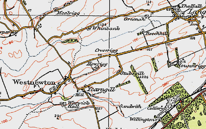 Old map of Yearngill in 1925