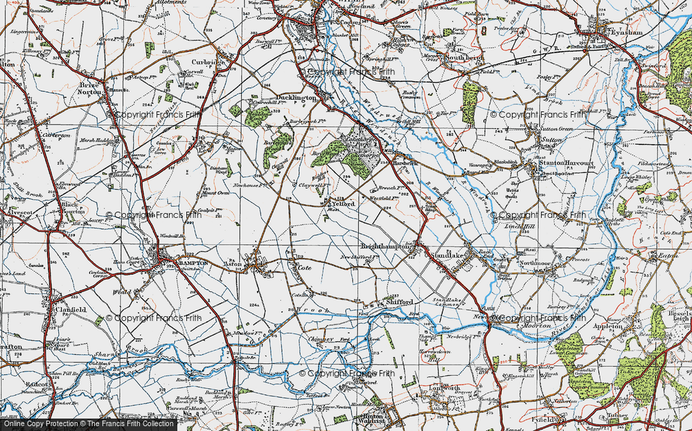 Old Map of Yelford, 1919 in 1919