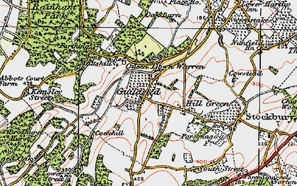 Old map of Yelsted in 1921