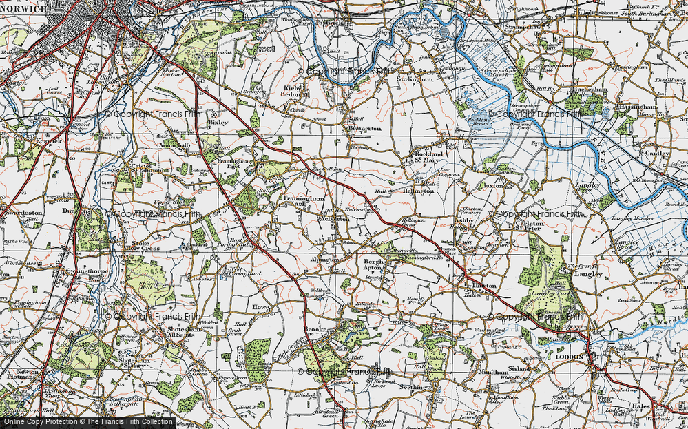 Old Map of Yelverton, 1922 in 1922