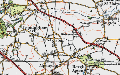 Old map of Yelverton in 1922