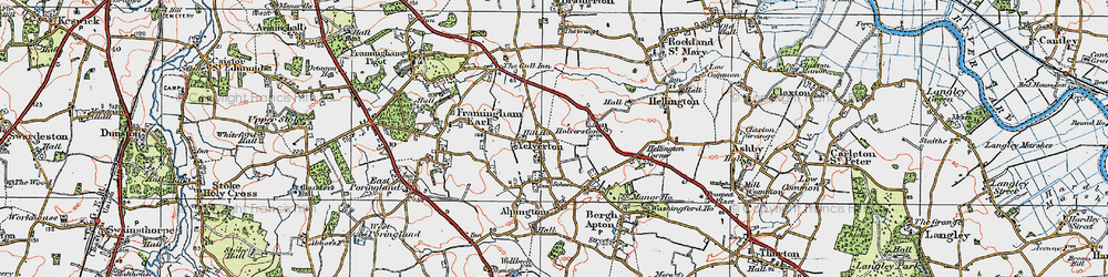 Old map of Yelverton in 1922