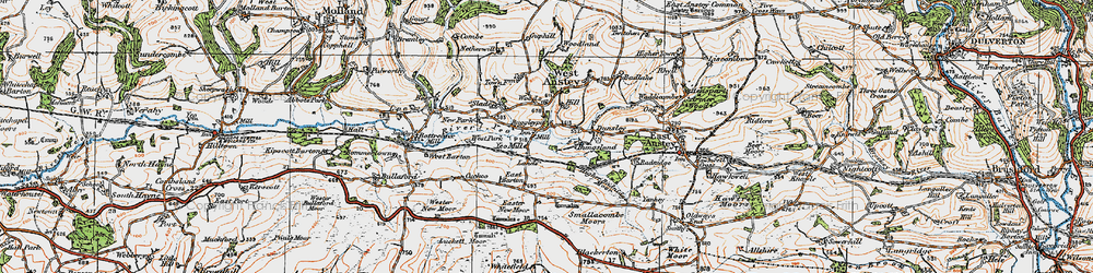 Old map of Yeo Mill in 1919