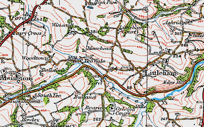Old map of Yeo Vale in 1919