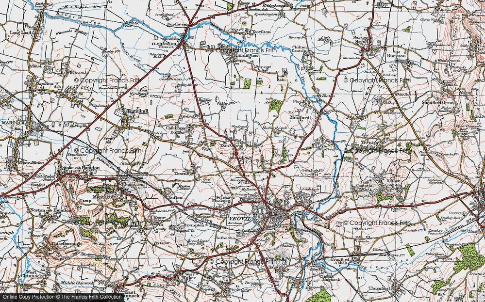 Old Map of Yeovil Marsh, 1919 in 1919