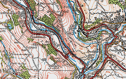 Old map of Ynysboeth in 1923