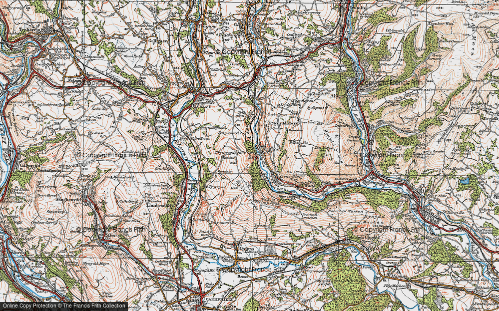 Old Map of Ynysddu, 1919 in 1919