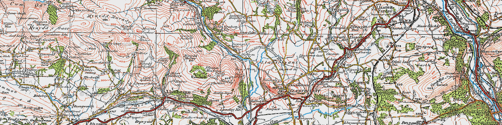 Old map of Ynysmaerdy in 1922