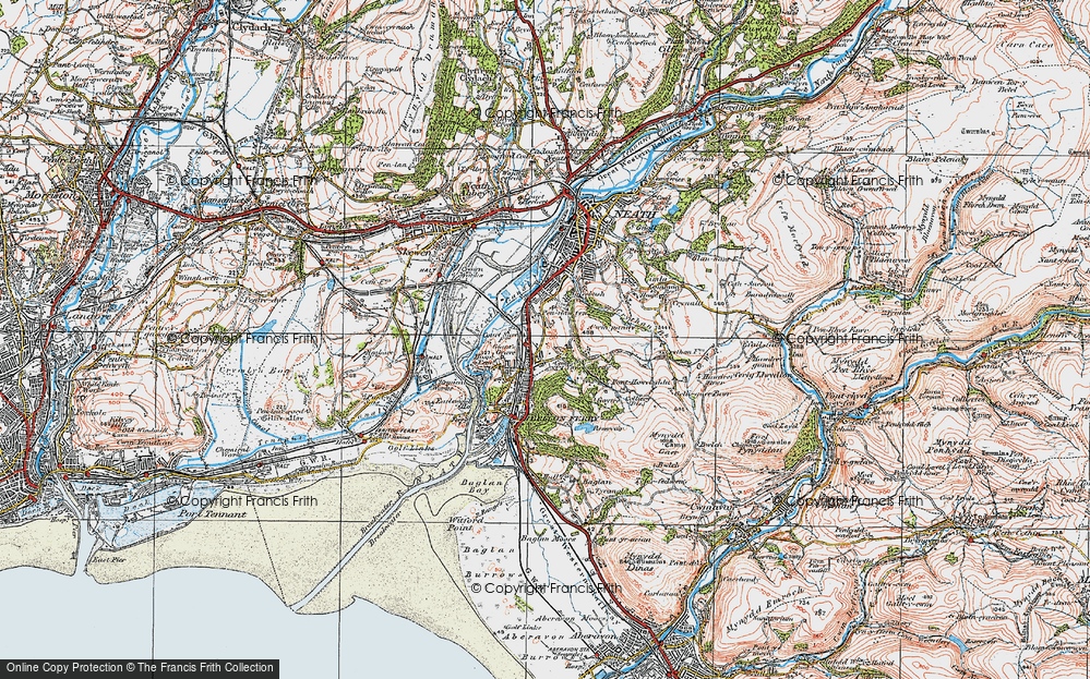 Old Map of Ynysmaerdy, 1923 in 1923