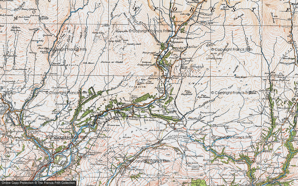 Old Map of Ynyswen, 1923 in 1923