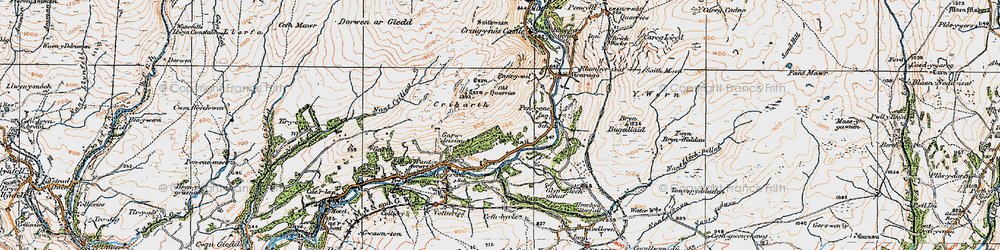Old map of Ynyswen in 1923