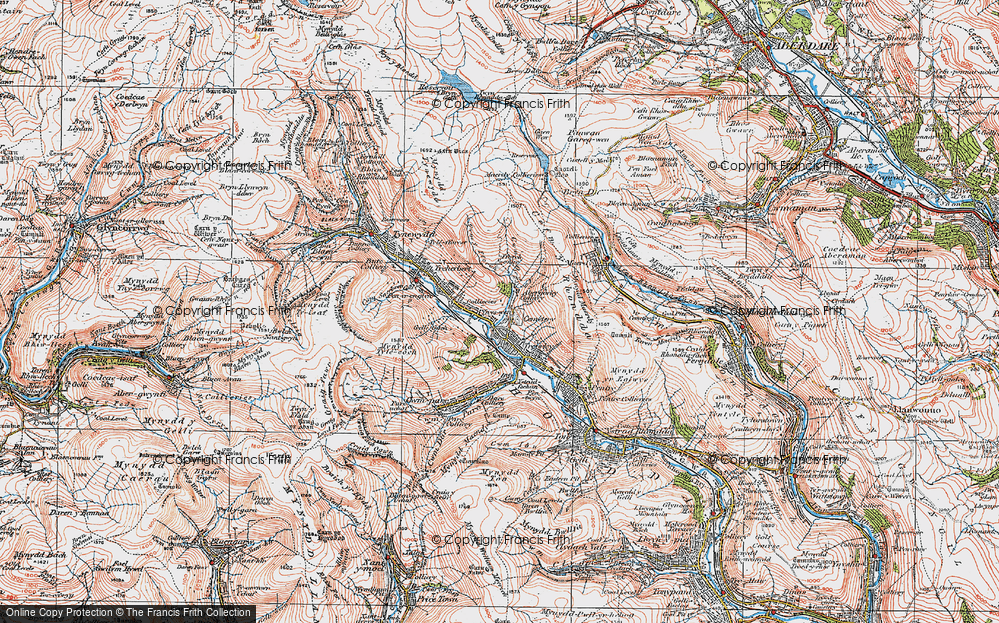Old Map of Ynyswen, 1923 in 1923
