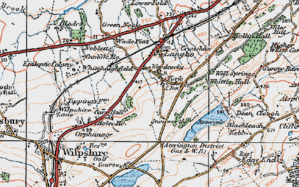 Old map of York in 1924