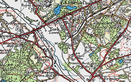 Old map of York Town in 1919