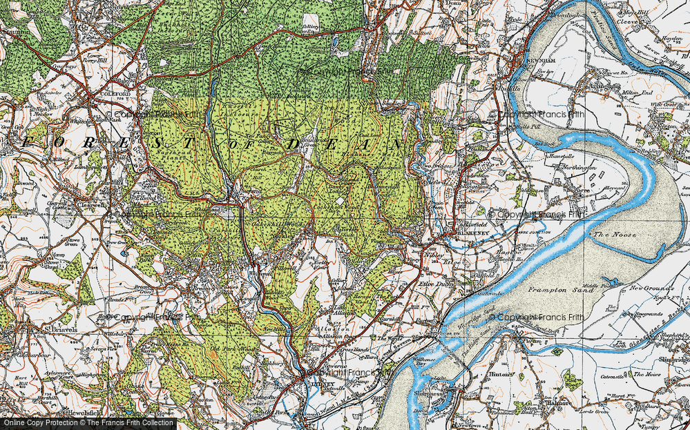 Old Map of Yorkley Slade, 1919 in 1919