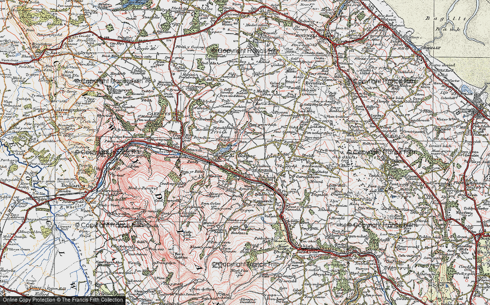 Old Map of Ysceifiog, 1924 in 1924