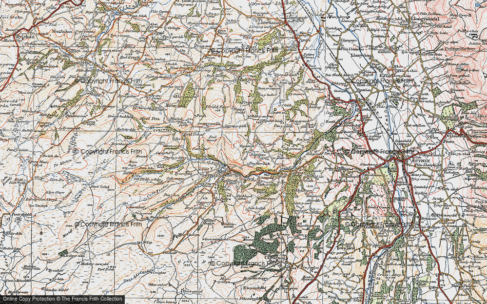 Old Map of Historic Map covering Batingau in 1922