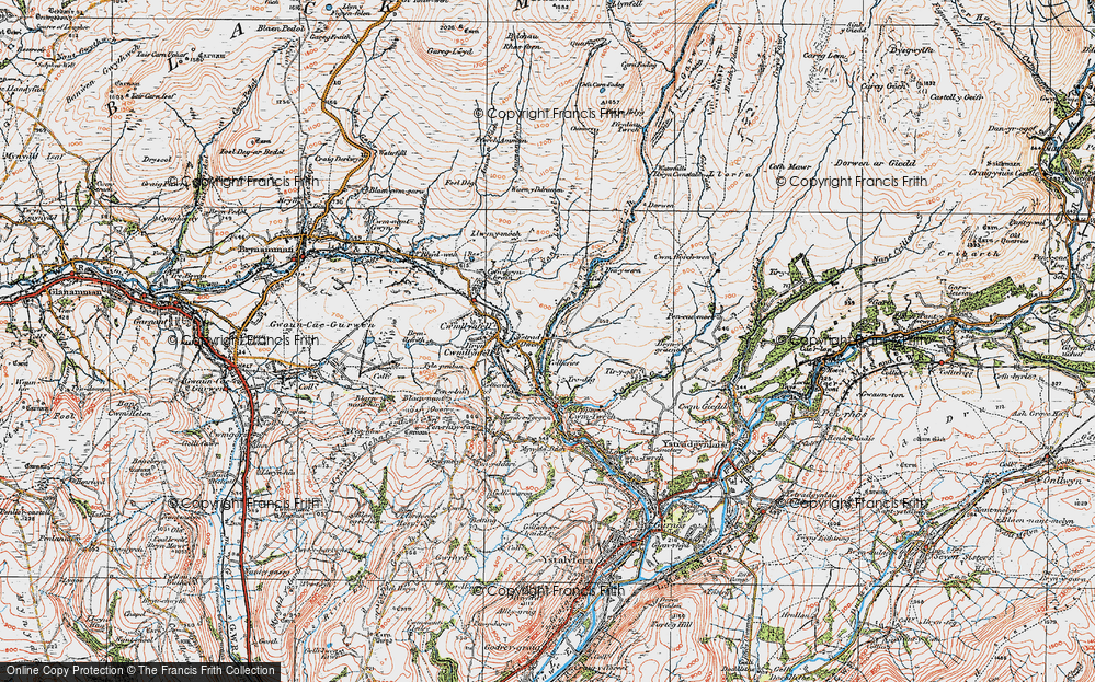 Old Map of Ystradowen, 1923 in 1923