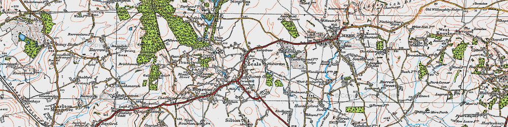 Old map of Zeals in 1919