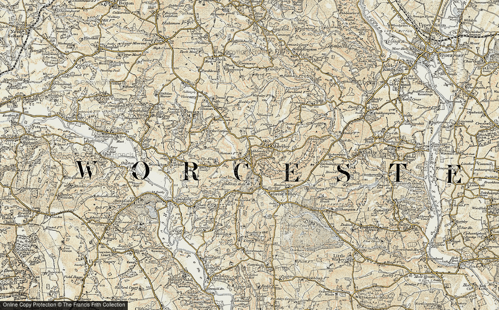 Old Map of Abberley, 1901-1902 in 1901-1902