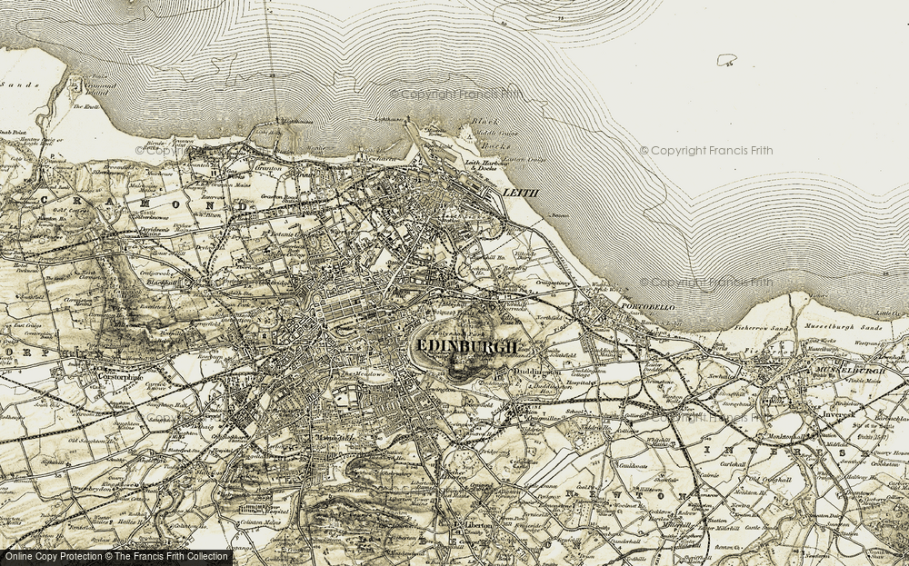 Old Map of Abbeyhill, 1903-1906 in 1903-1906