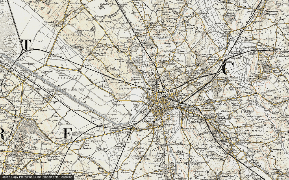 Old Map of Abbot's Meads, 1902-1903 in 1902-1903