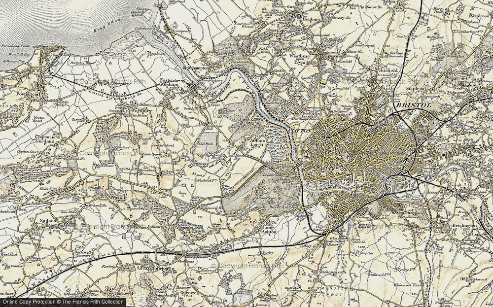 Old Map of Abbots Leigh, 1899 in 1899
